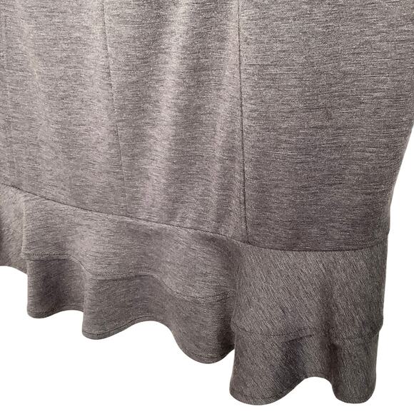 Lane Bryant Woman's Stretch Knit Double Ruffle Hem Plus Size Pencil Skirt Sz 24 - Picture 4 of 7